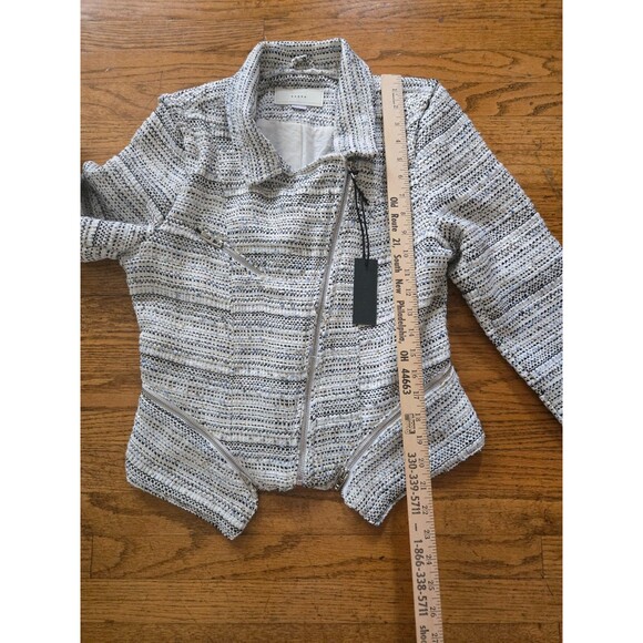 BLANKNYC Womens Tweed Fitted Zipper Moto Jacket Size Small NWT - Picture 7 of 8